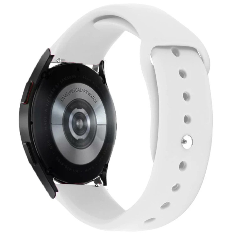 Силіконовий ремінець Sport для Smart Watch 20mm (Білий / White)