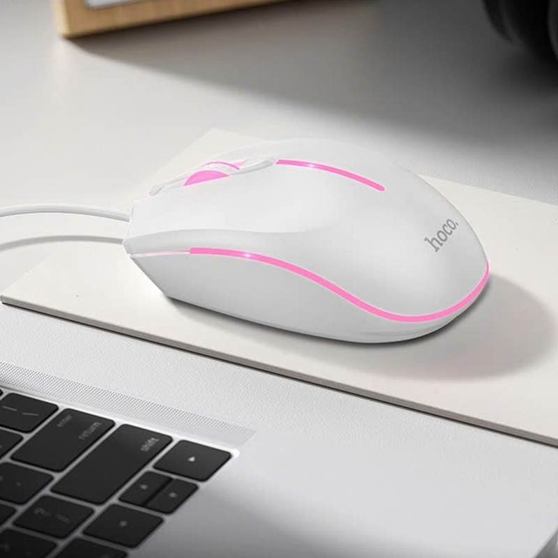 Фото Миша Hoco GM37 Wonderful Gaming Luminous (White) на vchehle.ua