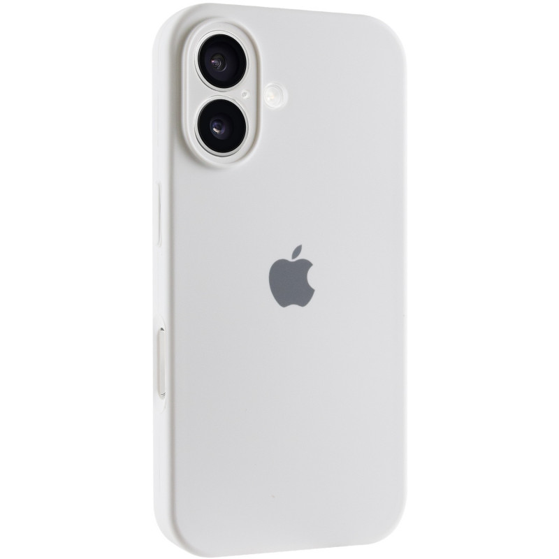 Чохол Silicone Case Full Camera Protective (AA) на Apple iPhone 16 (6.1") (Білий / White)