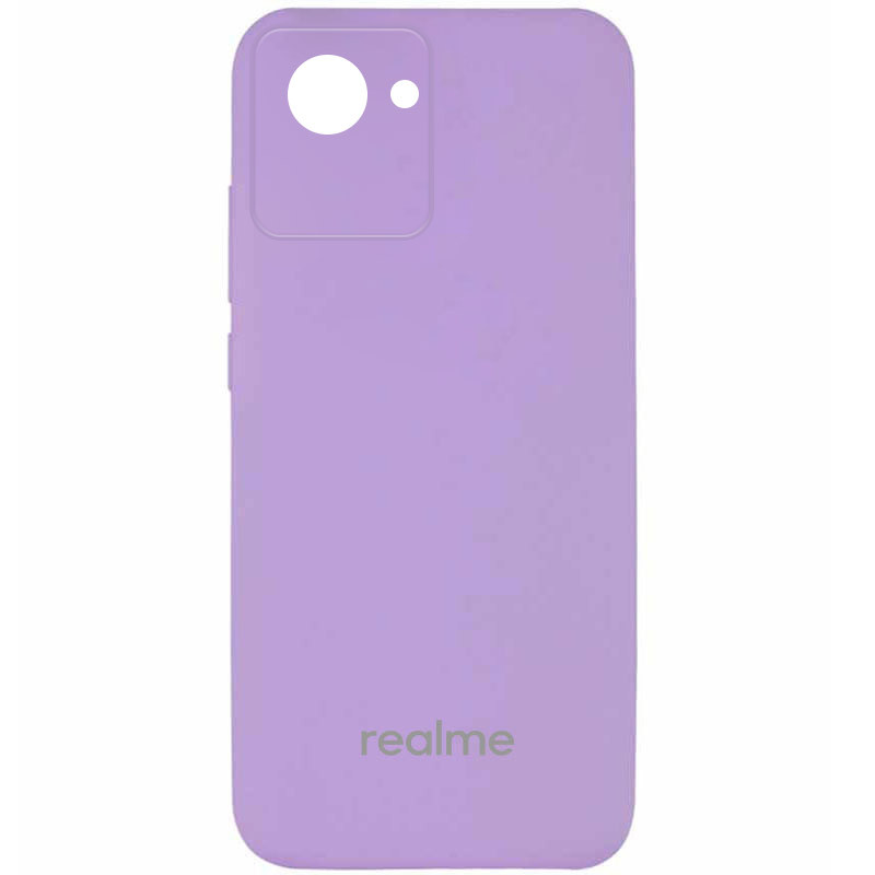 Чохол Silicone Cover Full Camera (AA) Realme C30 / C30s (Бузковий / Lilac)