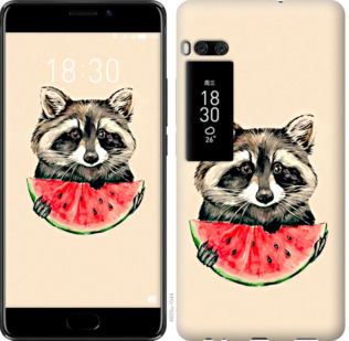 

Чехол Енотик с арбузом для Meizu Pro 7 799830