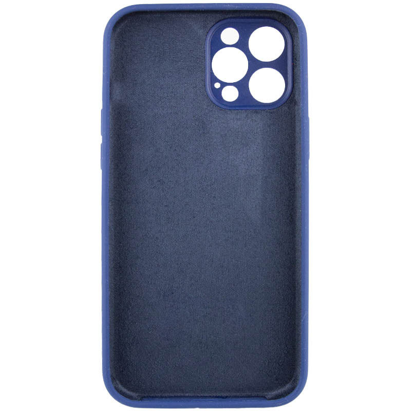 Чехол Silicone Case Full Camera Protective (AA) NO LOGO для Apple iPhone 12 Pro Max (6.7") (Синий / Deep navy) в магазине vchehle.ua