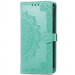 Кожаный чехол-книжка Art Case с визитницей для Samsung Galaxy A35 (Бирюзовый)