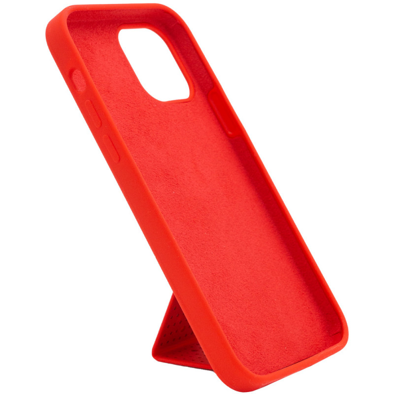 Фото Чохол Silicone Case Hand Holder на Apple iPhone 12 Pro Max (6.7") (Червоний / Red) в маназині vchehle.ua