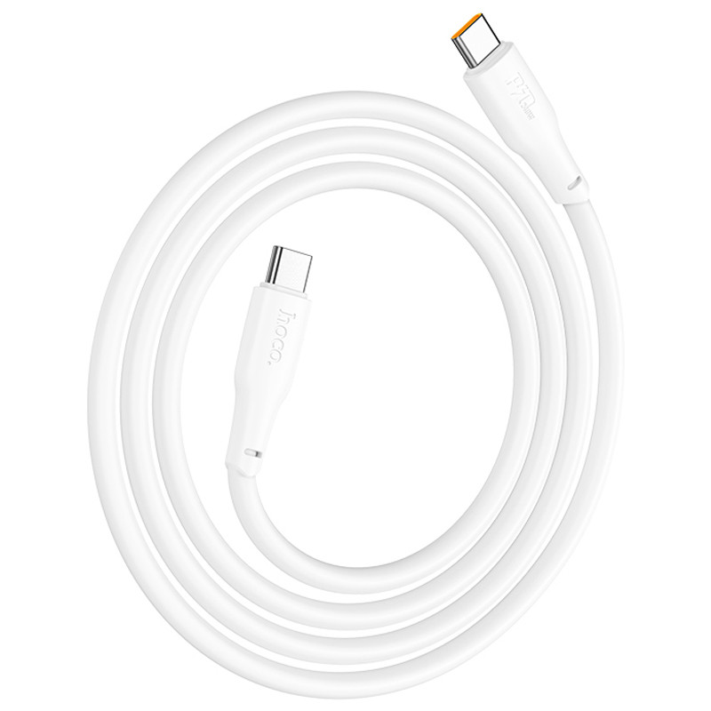 Фото Дата кабель Hoco X93 Force Type-C to Type-C 60W (1m) (White) на vchehle.ua