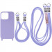 Чехол TPU two straps California для Apple iPhone 12 Pro / 12 (6.1") (Сиреневый)