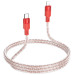 Дата кабель Hoco X99 Crystal Junction PD 27W Type-C to Lightning (1.2m) (Red) в магазині vchehle.ua