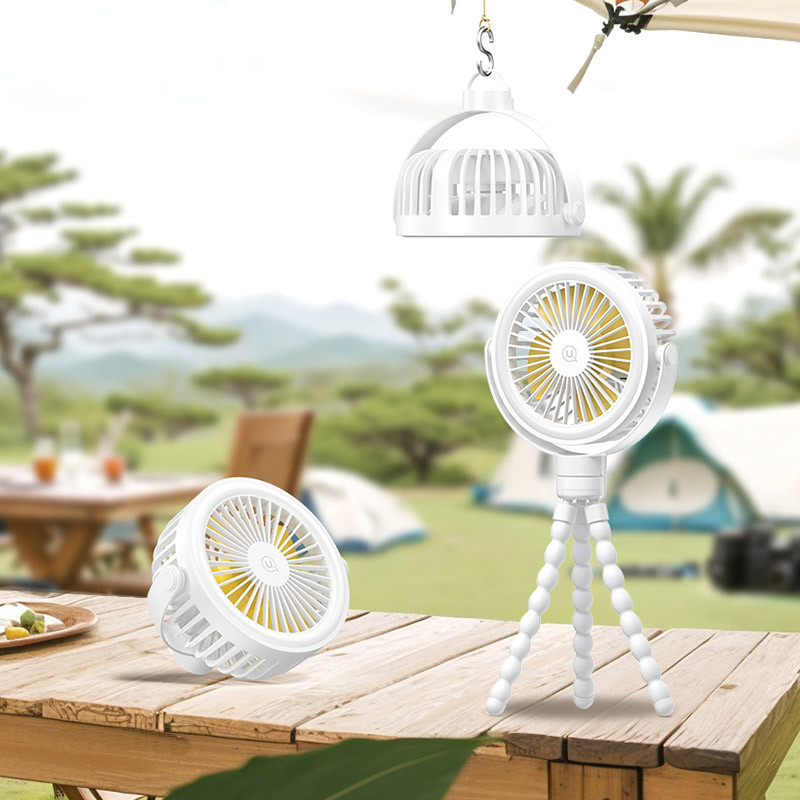 Портативний вентилятор Usams ZB289 Baby Stroller fan 2000mAh (White) в магазині vchehle.ua