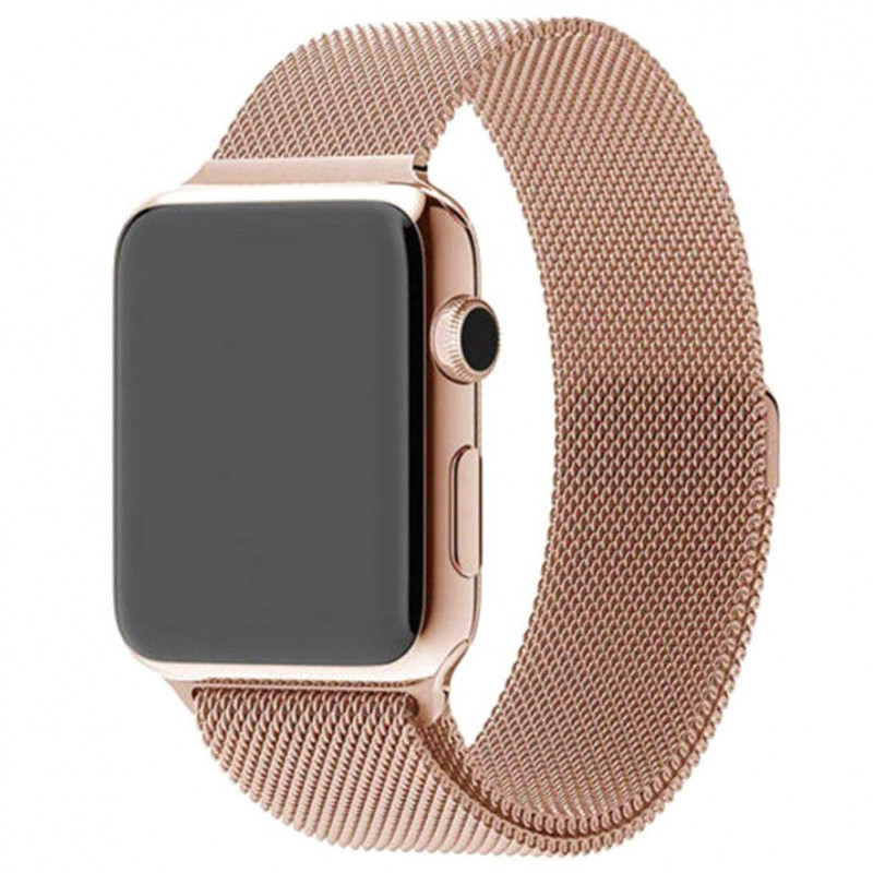 Ремешок Milanese Loop Design для Apple Watch 42(ser.1-3)/44/45/46/49mm (Champagne gold)