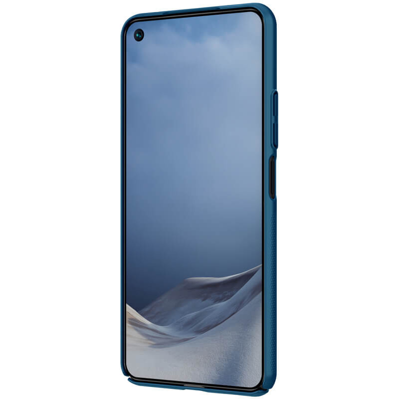 Карбонова накладка Nillkin Camshield (шторка на камеру) на Xiaomi Mi 11 Lite (Синій / Blue) в магазині vchehle.ua