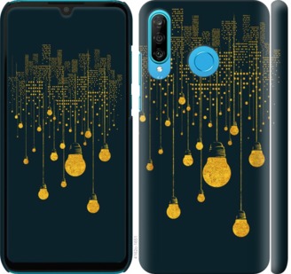 

Чехол Иллюстрация ночного города для Huawei P30 Lite 703281