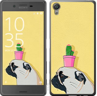 

Чохол Мопс з кактусом на Sony Xperia X F5122 795606