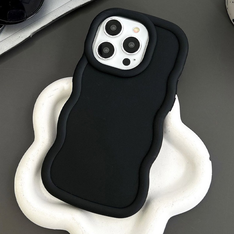Фото Чохол TPU Ripple на Apple iPhone 12 Pro / 12 (6.1") (Black) на vchehle.ua