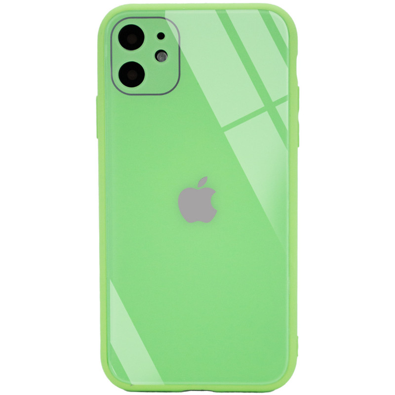 

TPU+Glass чехол GLOSSY Logo Full camera (opp) для Apple iPhone 11 (6.1") (Салатовый) 1096272