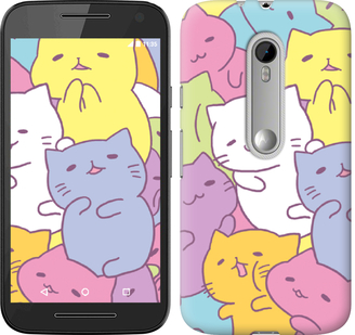 Чехол Котики для Motorola Moto G3