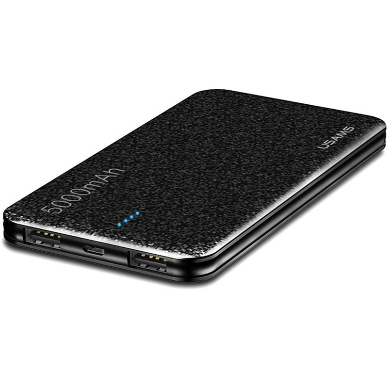 Фото Портативное зарядное устройство Usams US-CD20 (5000 mAh) (Черный) на vchehle.ua