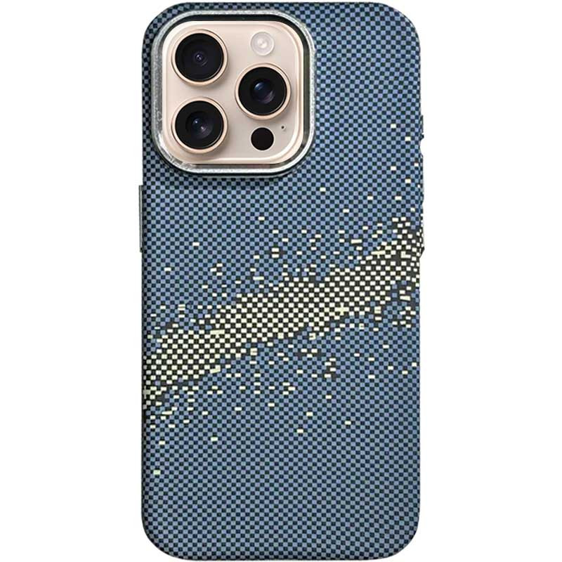 Пластиковая накладка Kevlar with Magnetic Safe для Apple iPhone 13 Pro Max (6.7") (Blue)