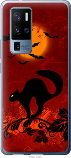 

Чехол Чёрная кошка под луной для Vivo X50 Pro Plus 1422506