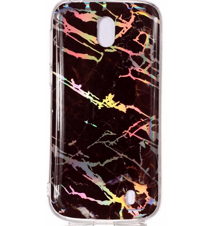 

TPU чохол Marble Series на Nokia 1 (Чорний) 678374