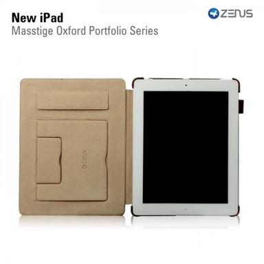 Кожаный чехол (2 цвета) Zenus Masstige Oxford Portfolio  Series для New iPad 3 / iPad 2