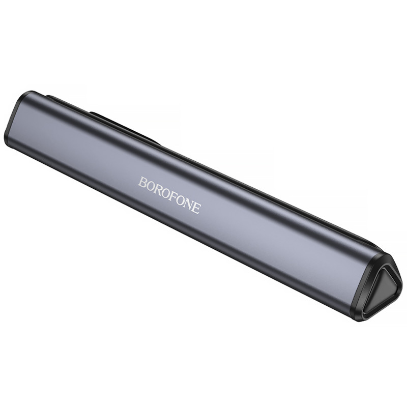 Фото Автовізитка Borofone FC3 Ronny (Black / Metal gray) в маназині vchehle.ua