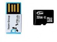 Карта памяти Team microSDHC 32 GB Card Class 10 + Card Reader (Черный)