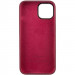 Чохол Silicone Case Metal Buttons (AA) на Apple iPhone 14 (6.1") (Бордовий / Plum) в магазині vchehle.ua