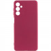 Чехол TPU GETMAN Liquid Silk Full Camera для Samsung Galaxy A24 4G (Бордовый / Marsala)