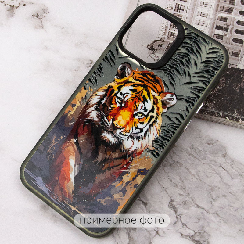 Фото TPU+PC чехол TakiTaki Magic glow для Samsung Galaxy A13 4G (Tiger / Black) в магазине vchehle.ua