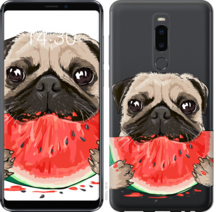

Чехол Мопс и арбуз для Meizu Note 8 843695