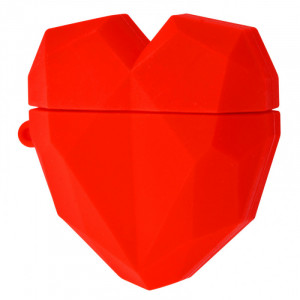 Силиконовый футляр Heart series для наушников AirPods 1/2