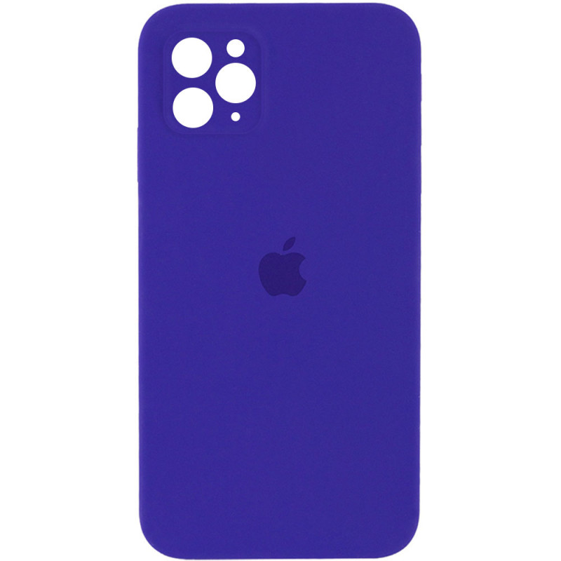 Чохол Silicone Case Square Full Camera Protective (AA) на Apple iPhone 11 Pro (5.8") (Фіолетовий / Ultra Violet)