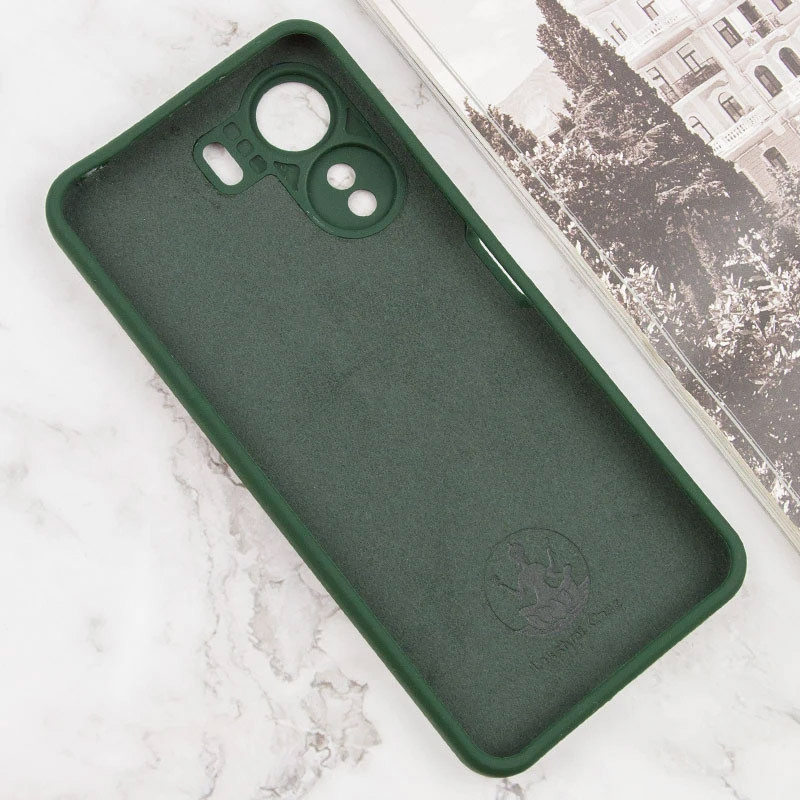 Фото Чехол Silicone Cover Lakshmi Full Camera (AA) with logo для Xiaomi Redmi 13C / Poco C65 (Зеленый / Dark green) на vchehle.ua