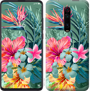 

Чехол Тропические цветы v1 для Xiaomi Mi 9T 845173