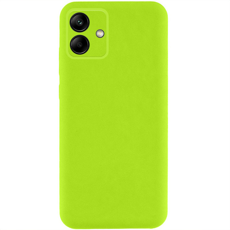 Чохол TPU GETMAN Liquid Silk Full Camera на Samsung Galaxy A06 (Салатовий / Neon Green)