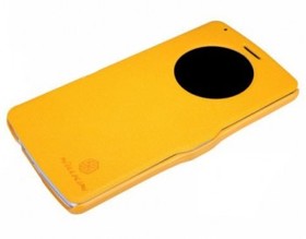 Фото Кожаный чехол (книжка) Nillkin Fresh Series для LG D855/D850/D856 Dual G3 (Желтый) в магазине vchehle.ua