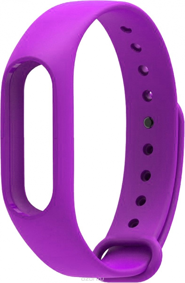 Силиконовый ремешок для Xiaomi Mi Band 3/4 (Фиолетовый)