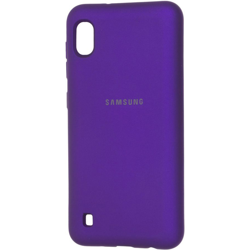 Чохол Silicone Cover Full Protective (AA) на Samsung Galaxy A10 (A105F) (Фіолетовий / Purple)