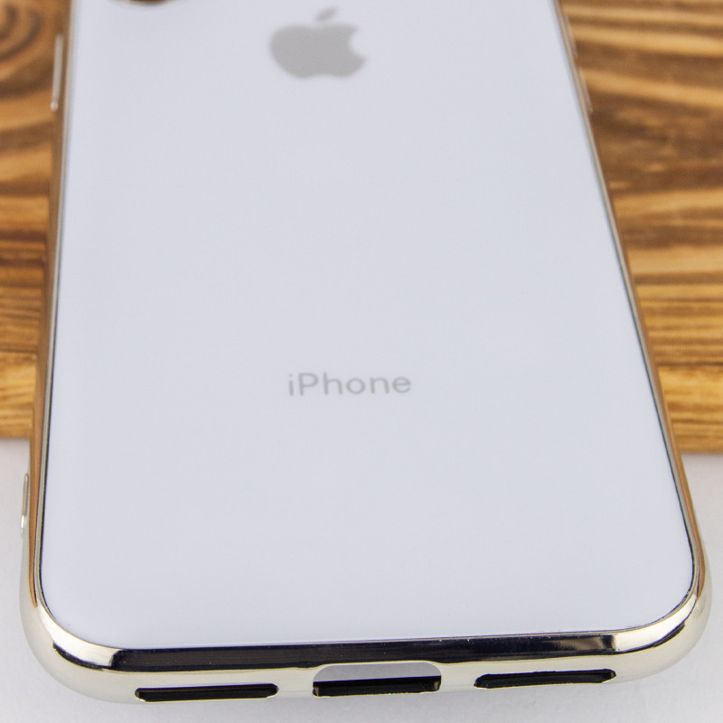 Фото TPU чохол Matte LOGO на Apple iPhone XS Max (6.5") (Білий / White) в маназині vchehle.ua