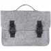 Фото Войлочный портфель Gmakin (GS16) для Macbook Air/Pro 13/ 13,3 на пластиковых застежках (Серый) в магазине vchehle.ua