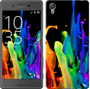 

Чехол брызги краски для Sony Xperia X F5122 381376
