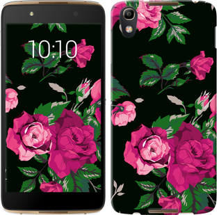 

Чохол Троянди на чорному тлі на Alcatel idol 4 547211