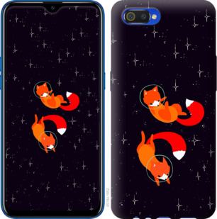 

Чехол Лисички в космосе для Realme C2 918654