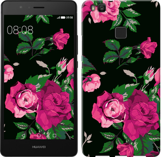 

Чехол Розы на черном фоне для Huawei P9 Lite 547095