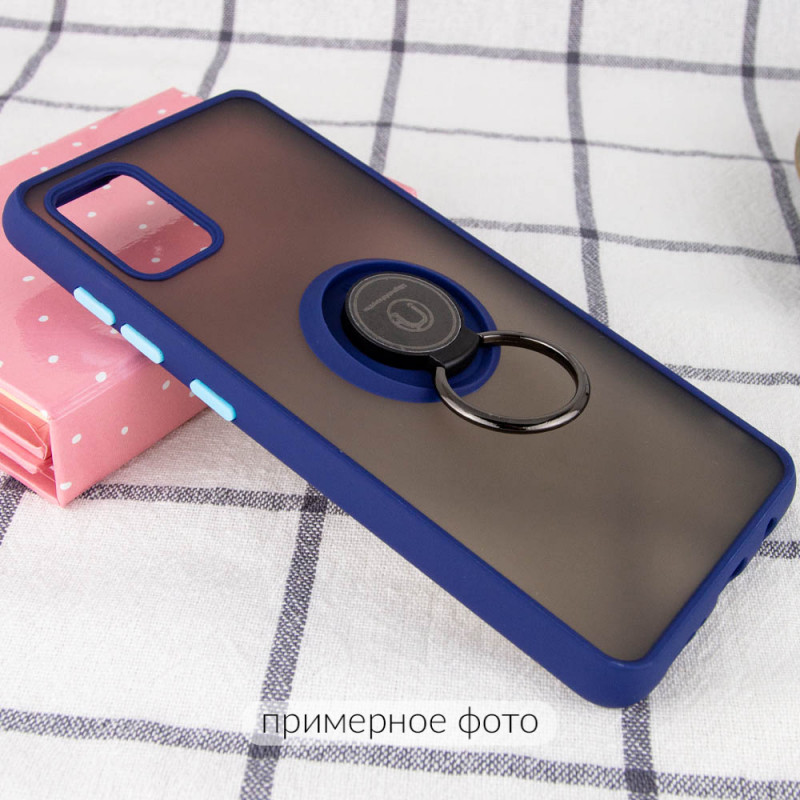 Фото TPU+PC чохол Deen ColorEdgingRing for Magnet на Realme C3 / 5S (Синій) на vchehle.ua