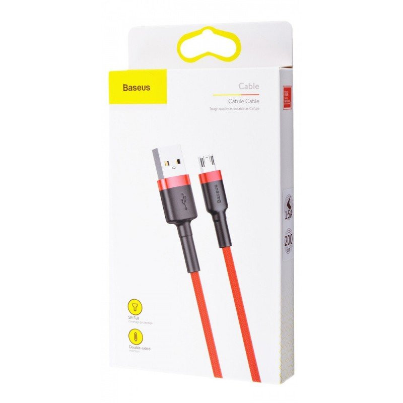 Фото Дата кабель Baseus Cafule MicroUSB Cable 1.5A (2m) (CAMKLF-C) на vchehle.ua