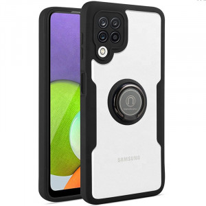 TPU+PC чехол Crystal Ring 360 для Samsung Galaxy A22 4G