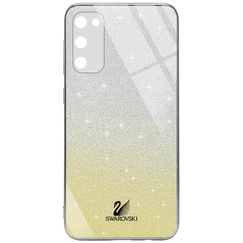 

TPU+Glass чехол Swarovski Full Camera для Samsung Galaxy S20 FE (Золотой) 1082589