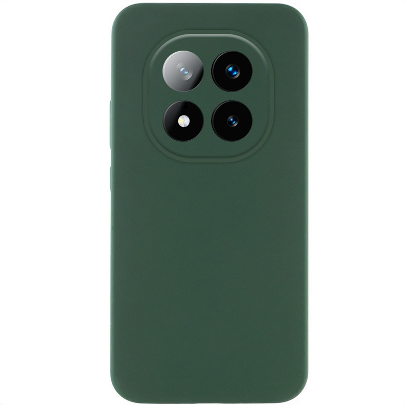 Чохол Silicone Cover Lakshmi Full Camera (AAA) на Xiaomi Redmi Note 14 Pro+ 5G (Зелений / Cyprus Green)