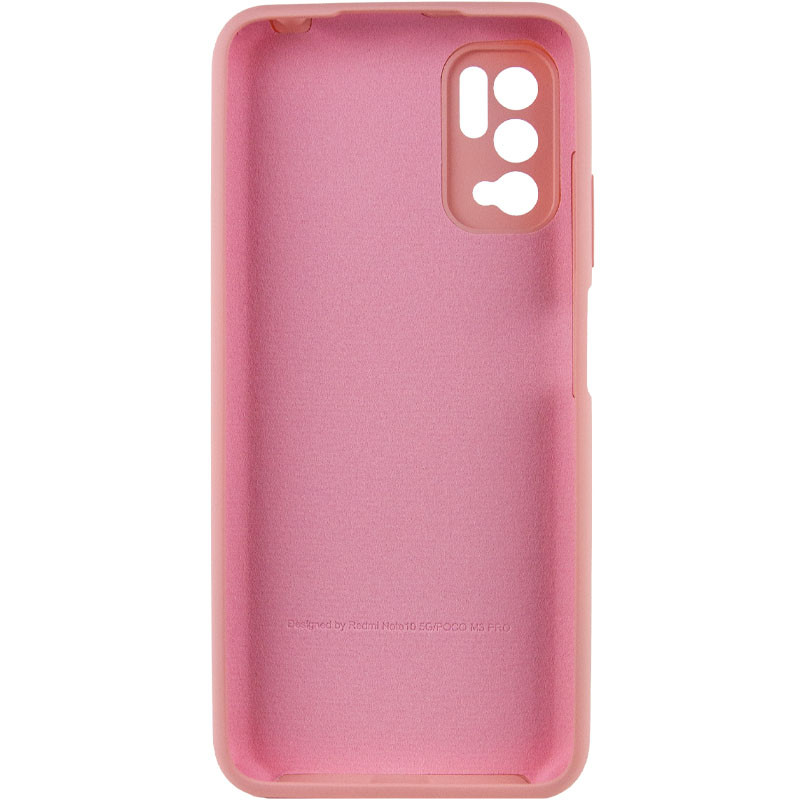 Фото Чехол Silicone Cover Full Camera (AA) для Xiaomi Redmi Note 10 5G / Poco M3 Pro (Розовый / Pink) на vchehle.ua